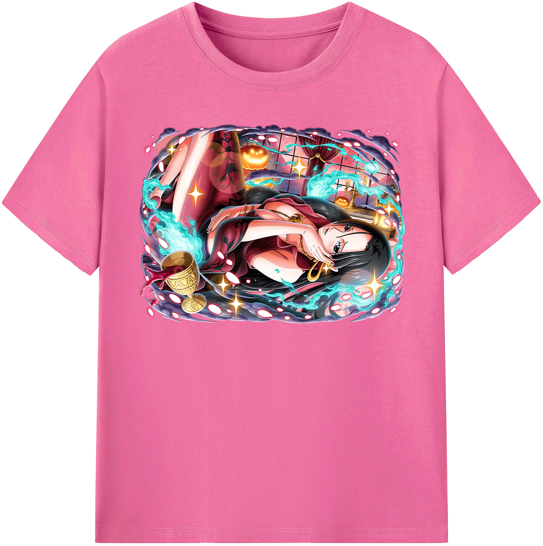 ワンピース ボア・ハンコック ONE PIECE Boa·Hancock レディースカジュアルプリントTシャツ（綿100％）